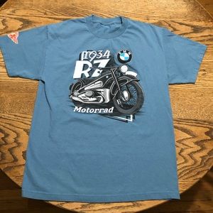 Blue BMW 1934 R7 Motorrad Motorcycle T-Shirt